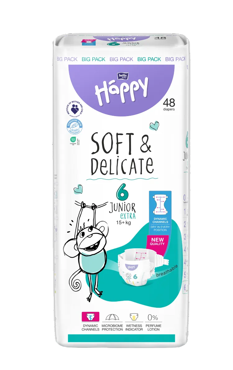 Bella Happy Soft & Delicate Windeln-Vorteilsbox in 7 Größen