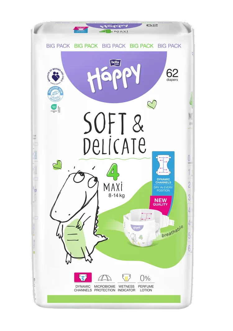 Bella Happy Soft & Delicate Windeln-Vorteilsbox in 7 Größen