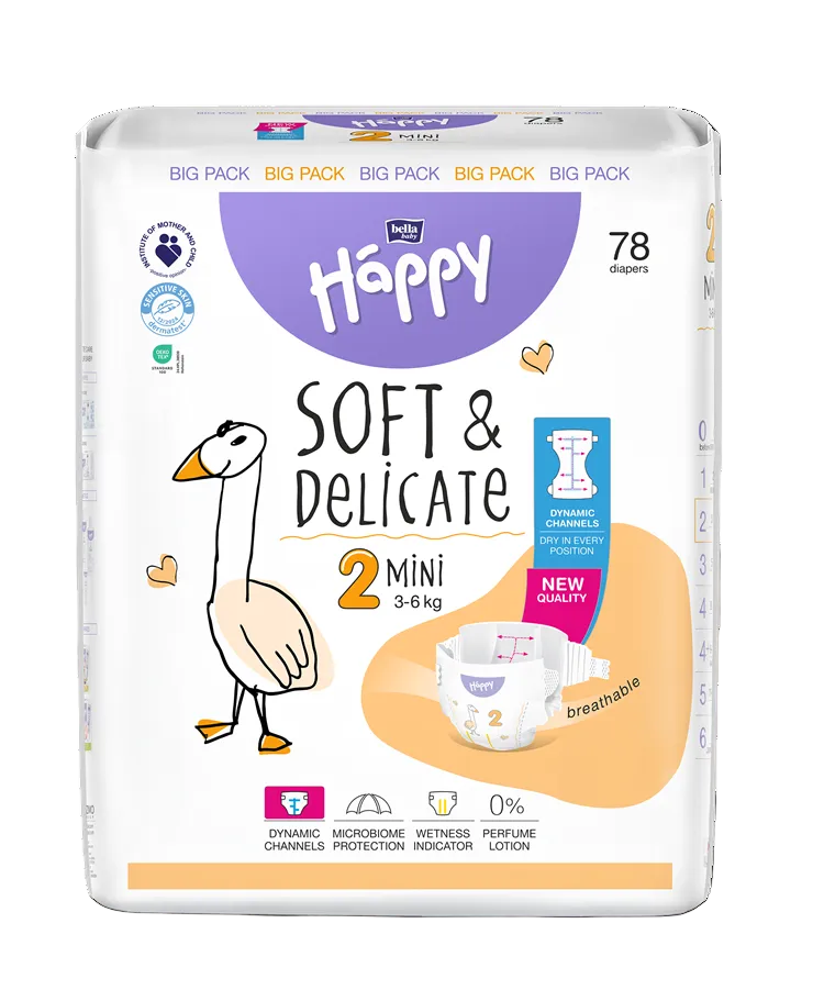 Bella Happy Soft & Delicate Windeln-Vorteilsbox in 7 Größen