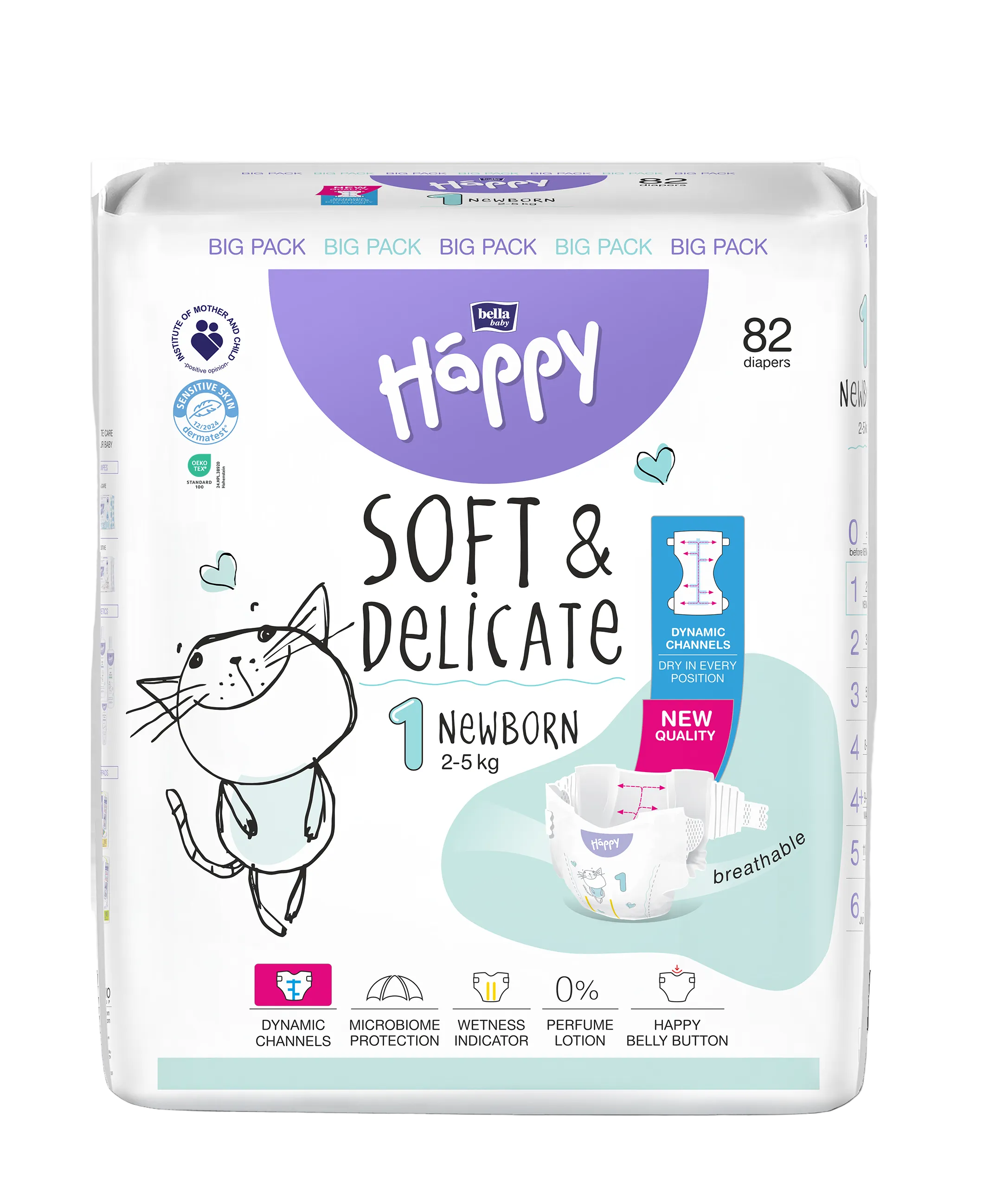 Bella Happy Soft & Delicate Windeln-Vorteilsbox in 7 Größen