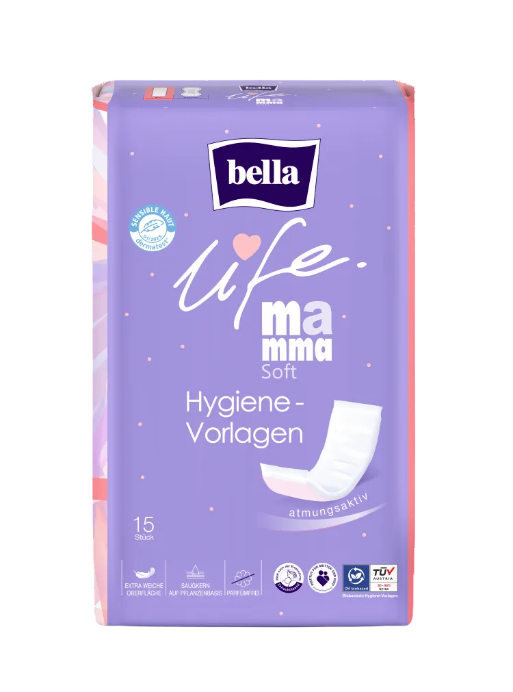 bella life Mamma, Soft, Hygiene-Vorlagen (15 Stück)