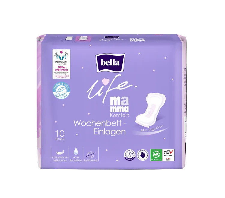 bella life Mamma, Komfort, Wochenbett-Einlagen (10 Stück)