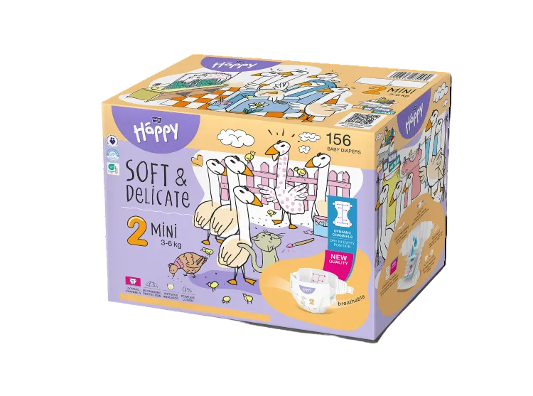 Happy Diapers Value Box in 6 sizes