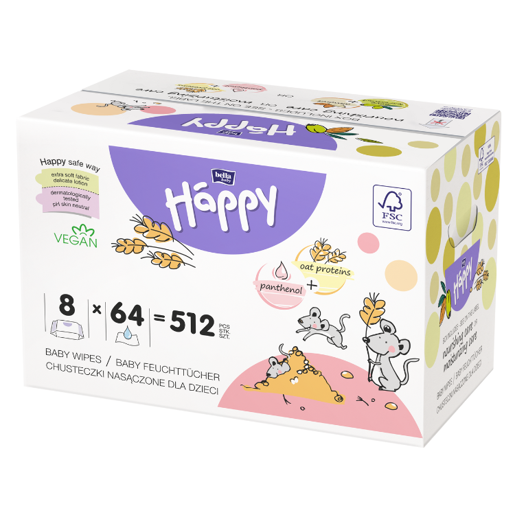 Happy Wet Wipes Value Box