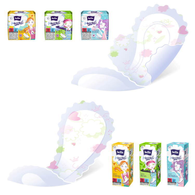 bella for TEENS - Binden und Slipeinlagen