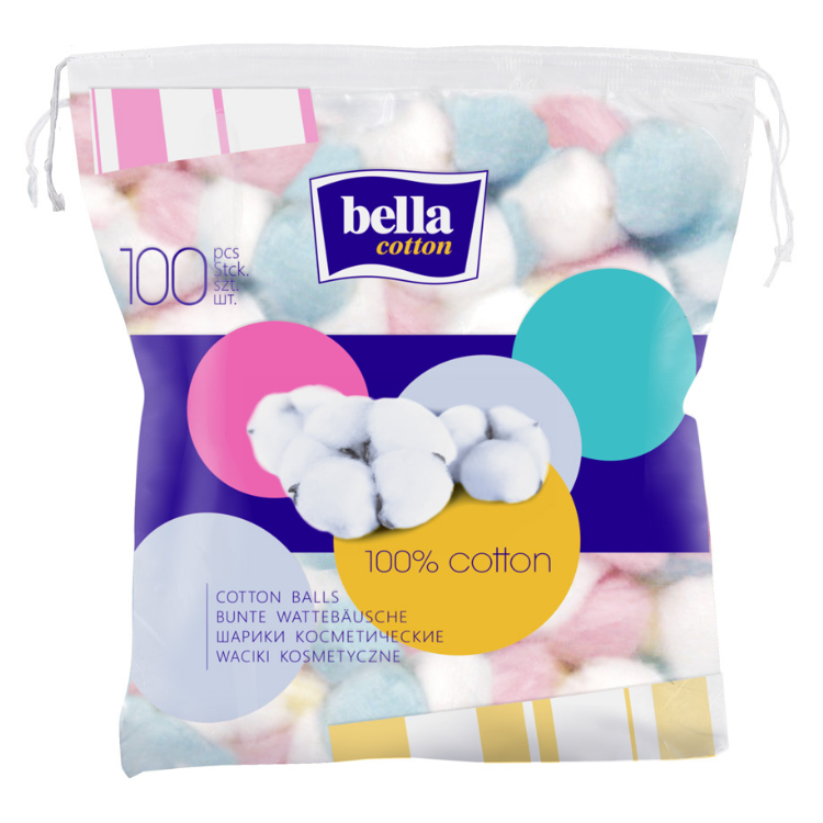 bella cotton colorful cotton balls 100 pieces