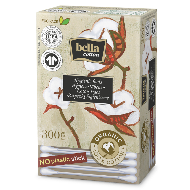 bella cotton BIO Wattestäbchen