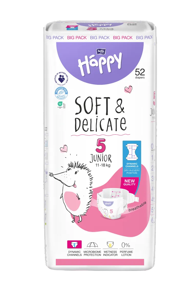 Bella Happy Soft & Delicate Windeln-Vorteilsbox in 7 Größen