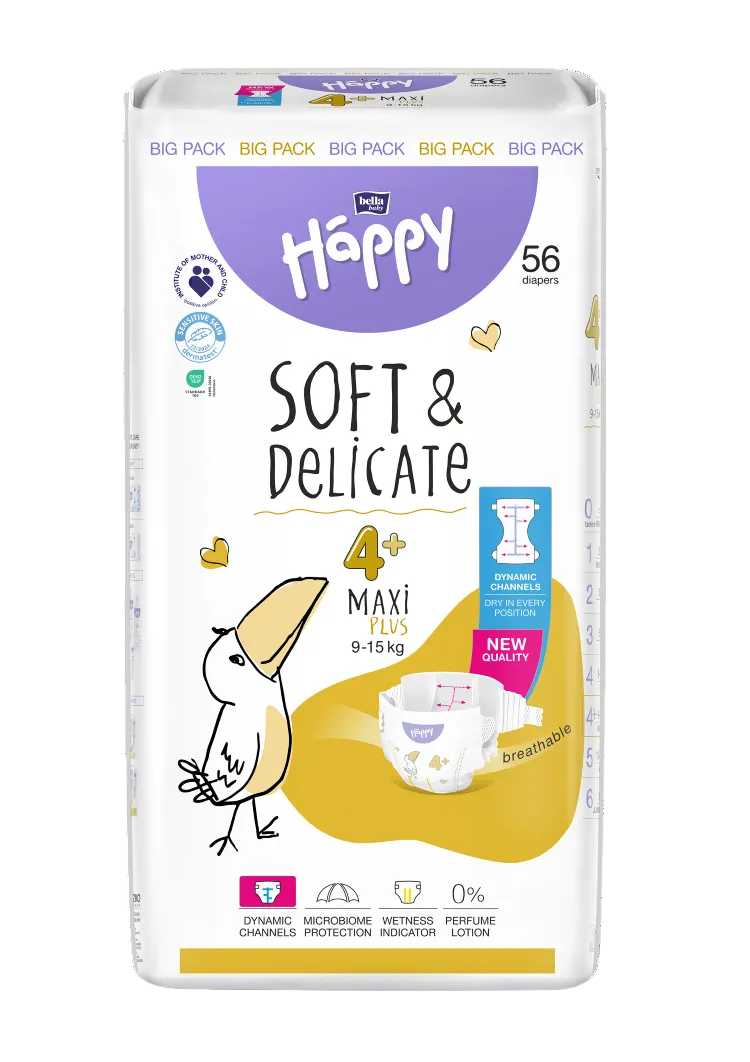 Bella Happy Soft & Delicate Windeln-Vorteilsbox in 7 Größen