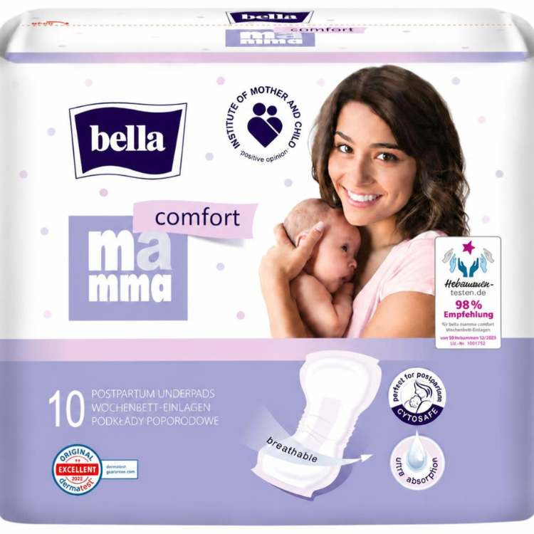 bella mamma comfort Wochenbett-Einlagen 10 Stück