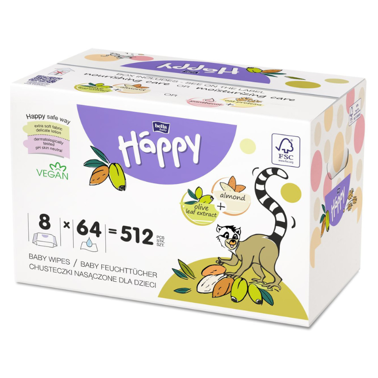 Happy Feuchttücher-Vorteilsbox