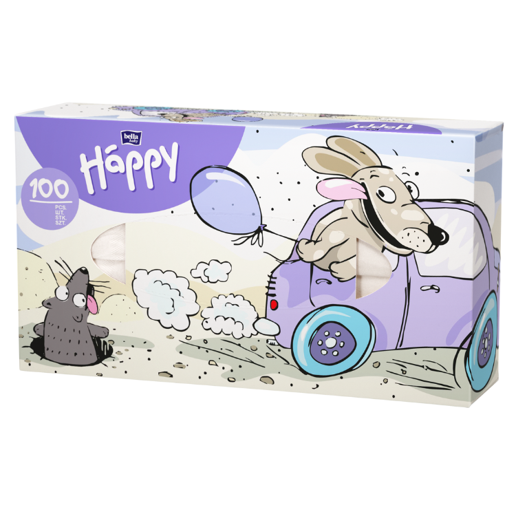 Happy Taschentücher für Kinder - in Box